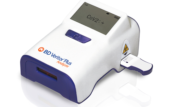 The Veritor Plus analyser for detecting, Flu A+B, Group A Strep and RSV 