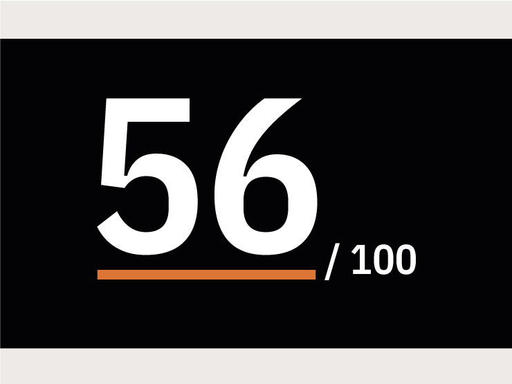 56 out of 100